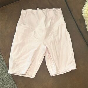Lululemon Pink High-Waisted Shorts 8